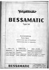 Voigtlander Bessamatic manual. Camera Instructions.